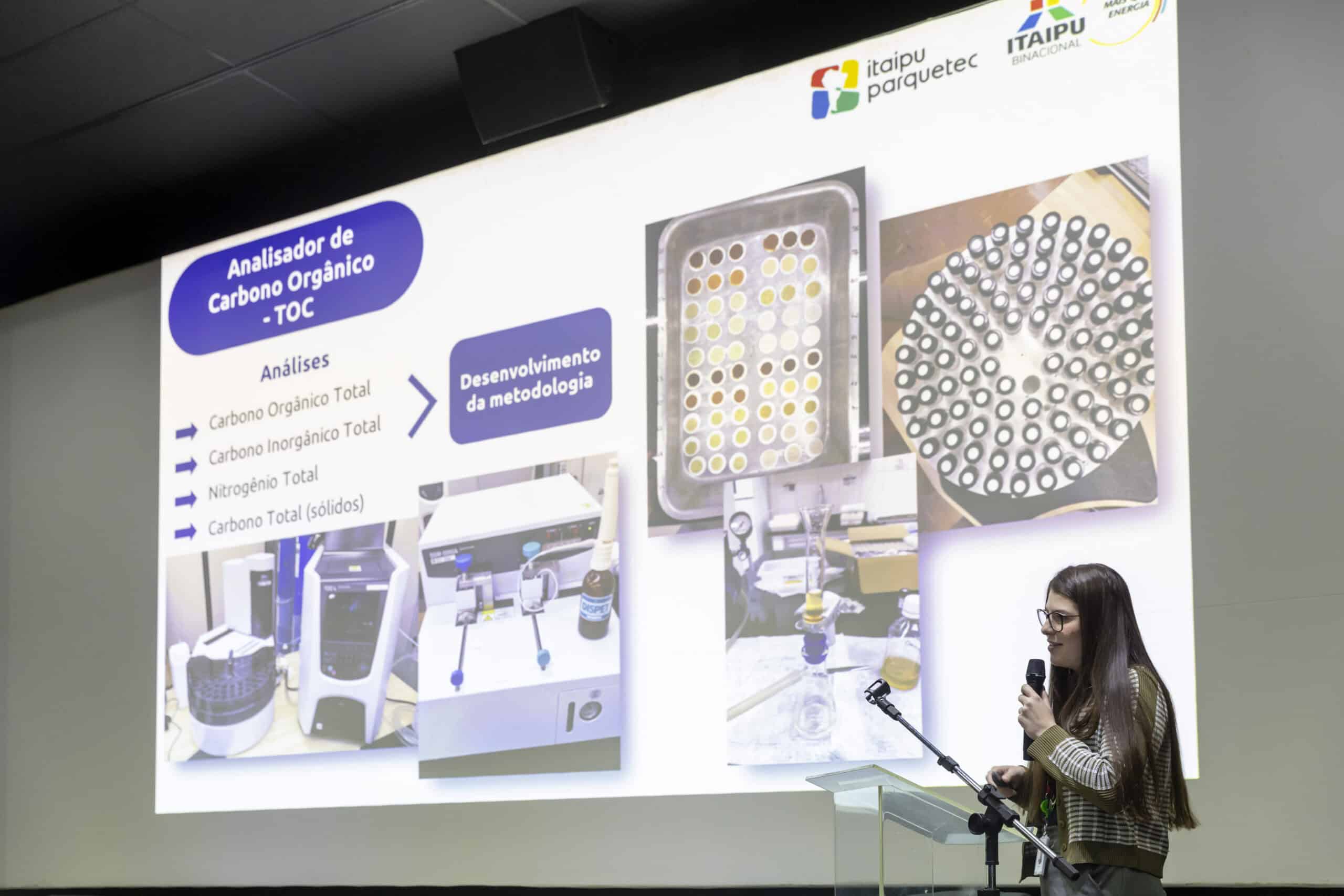 Workshop apresenta resultados sobre balanço de carbono no reservatório de Itaipu.